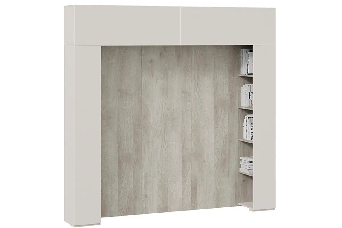 Спальный гарнитур Порто №3 (Кашемир матовый / Кашемир сатин / Велюр Confetti Smoke) - купить в Озерце