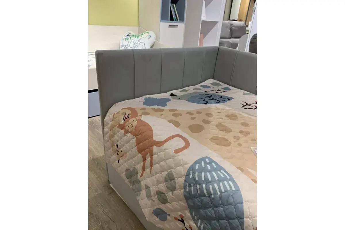 Кровать Мика с ПМ 90х200 универсальная Newtone Light GREY - купить в Озерце
