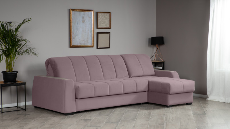Диван Domo Pro Casanova Lilac угловой с коробом для белья с накладкой 170x282 — купить в Озерце