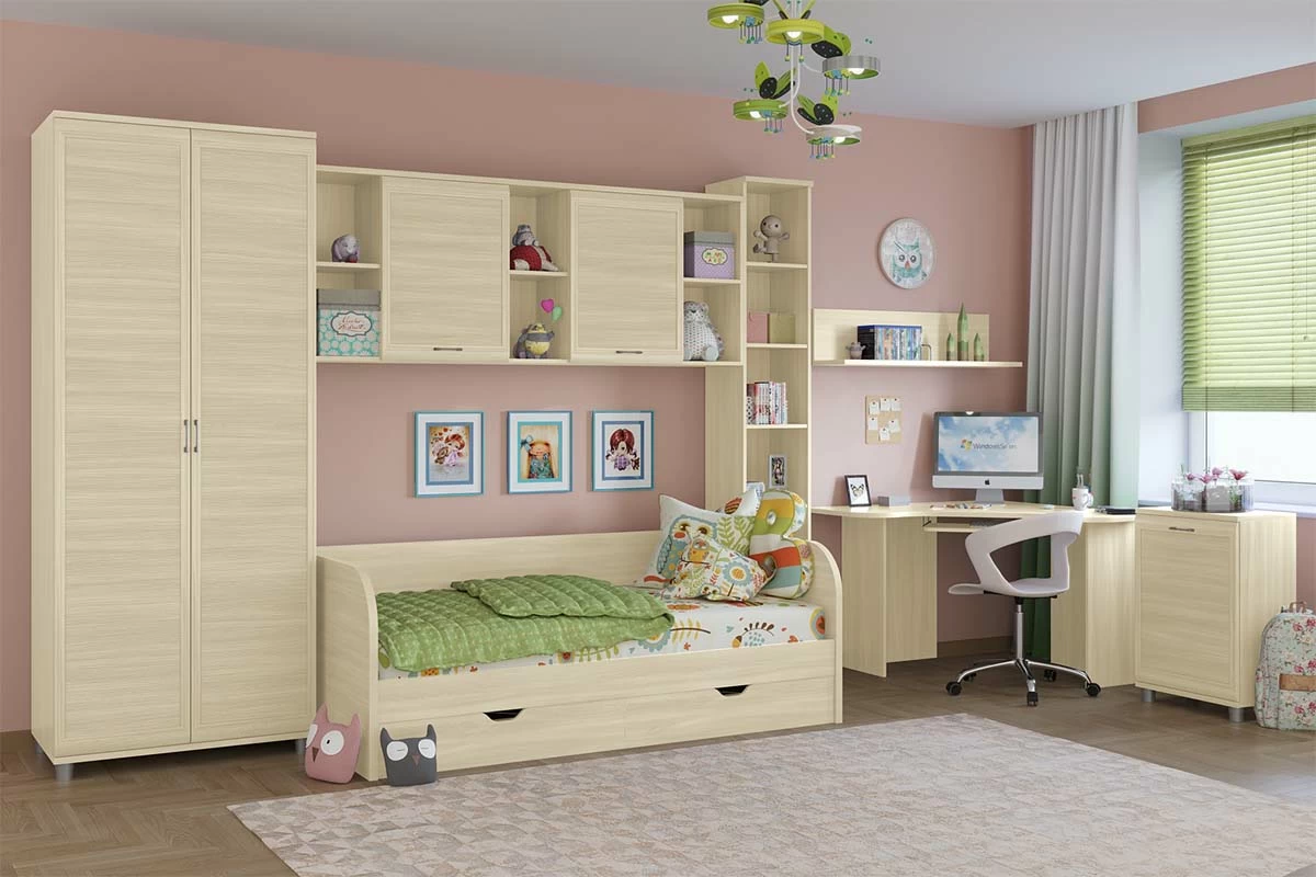 Шкаф ШК-1049 (Ясень Асахи) в мебель-центре Озерцо