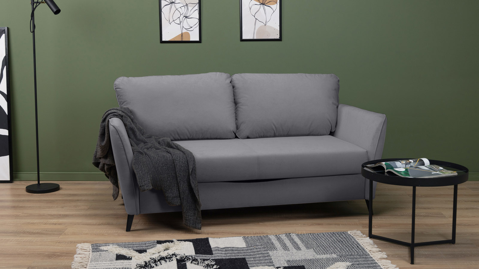 Диван Laguna Mini, ткань Sky Velvet 08 144x201 — купить в Озерце