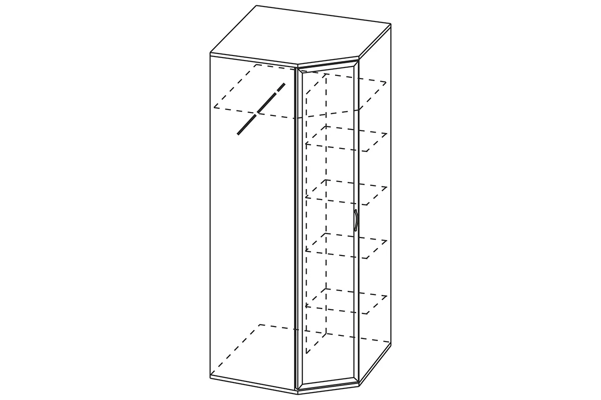 Шкаф ШК-1011 (Снежный Ясень) в мебель-центре Озерцо