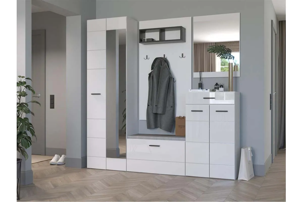 Комод Gloss КМВ-60 Белый/Белый глянец (73374543) — Мебель-центр Озерцо