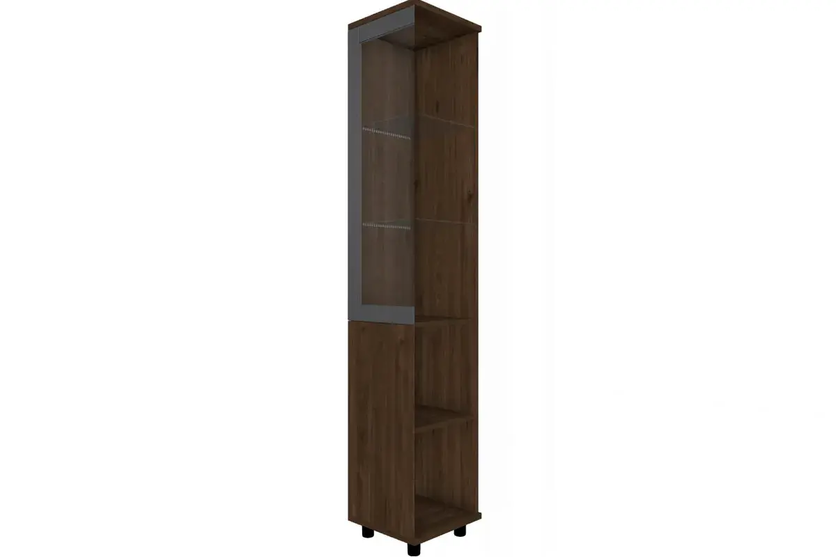 Шкаф многоцелевой ШК-5068-ГТ-АМ (Гикори Джексон Темный/Антрацит Матовый) в мебель-центре Озерцо