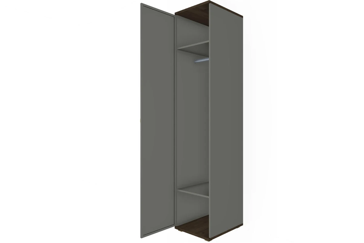 Шкаф многоцелевой ШК-1021-ГТ-СО (Гикори Джексон Темный/Серый Оникс) в мебель-центре Озерцо