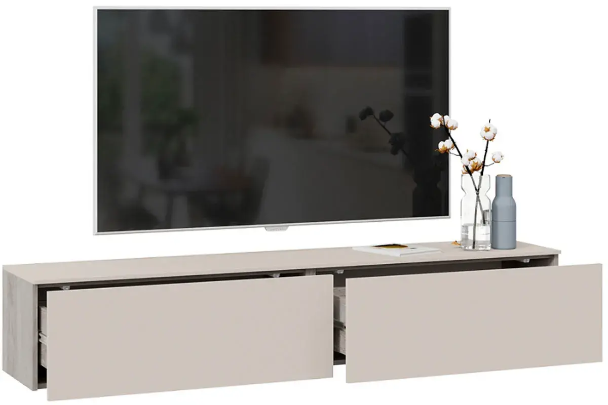 Тумба Порто ТД-393.03.11 для теле- и радиоаппаратуры (Баттл Рок/Сантьяго софт) — Мебель-центр Озерцо