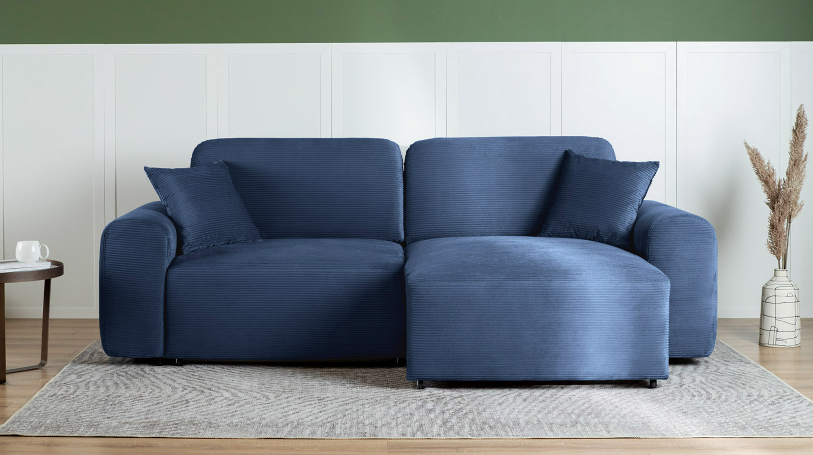 Диван -кровать угловой Raklet ткань Cilium Indigo 156x258 — купить в Озерце