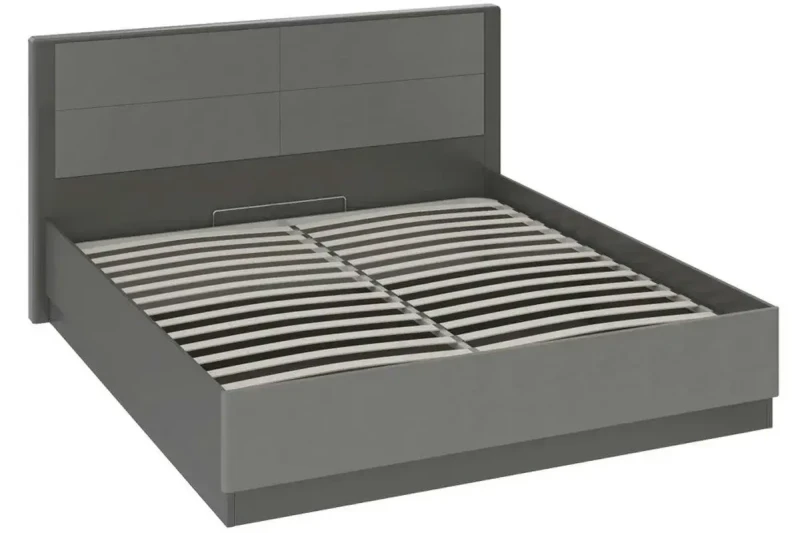 Двуспальная кровать Наоми с подъемным механизмом (Фон Серый/Джут) 160х200 - купить в Озерце