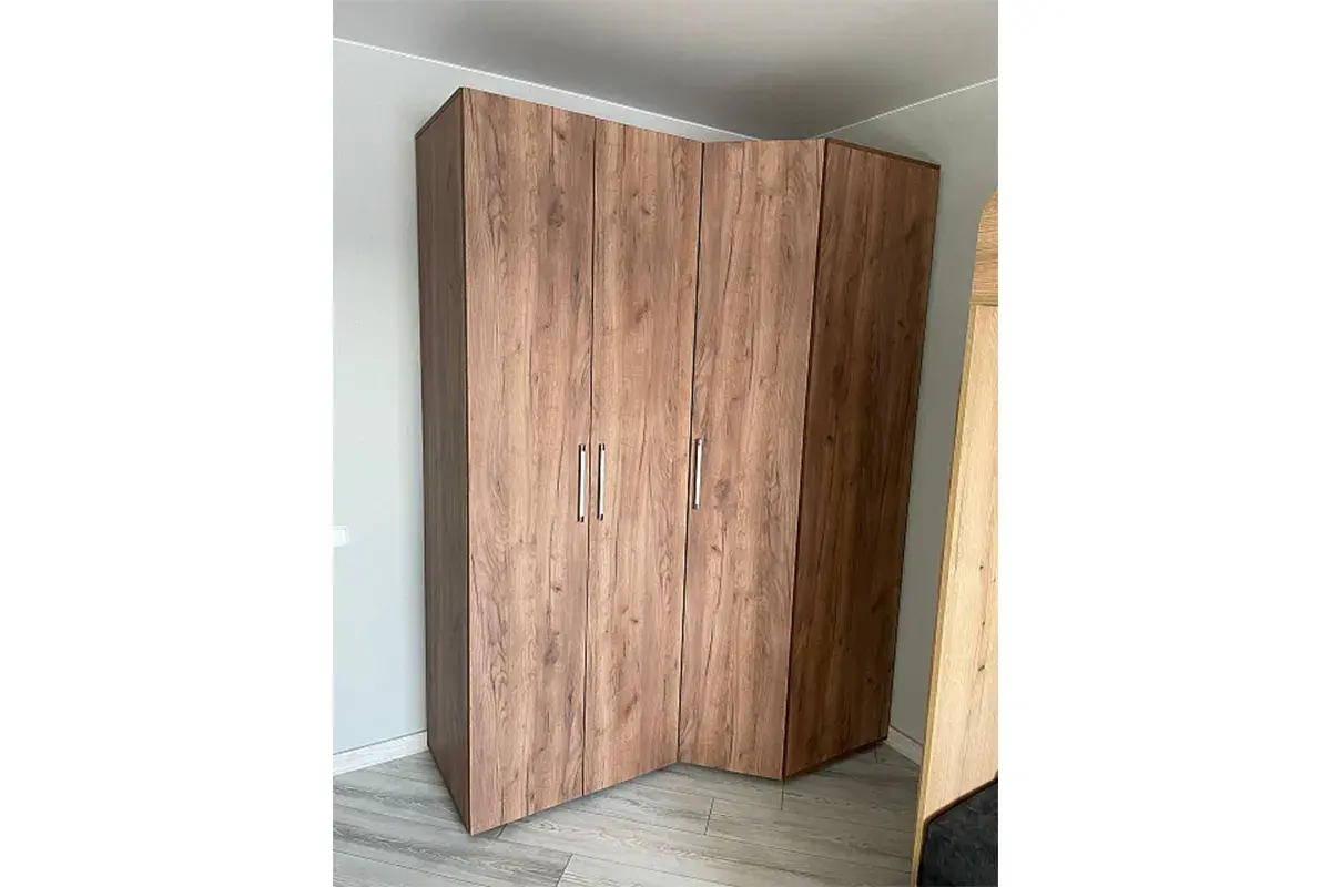 Монако 156 Шкаф угловой Дуб табачный Craft в мебель-центре Озерцо