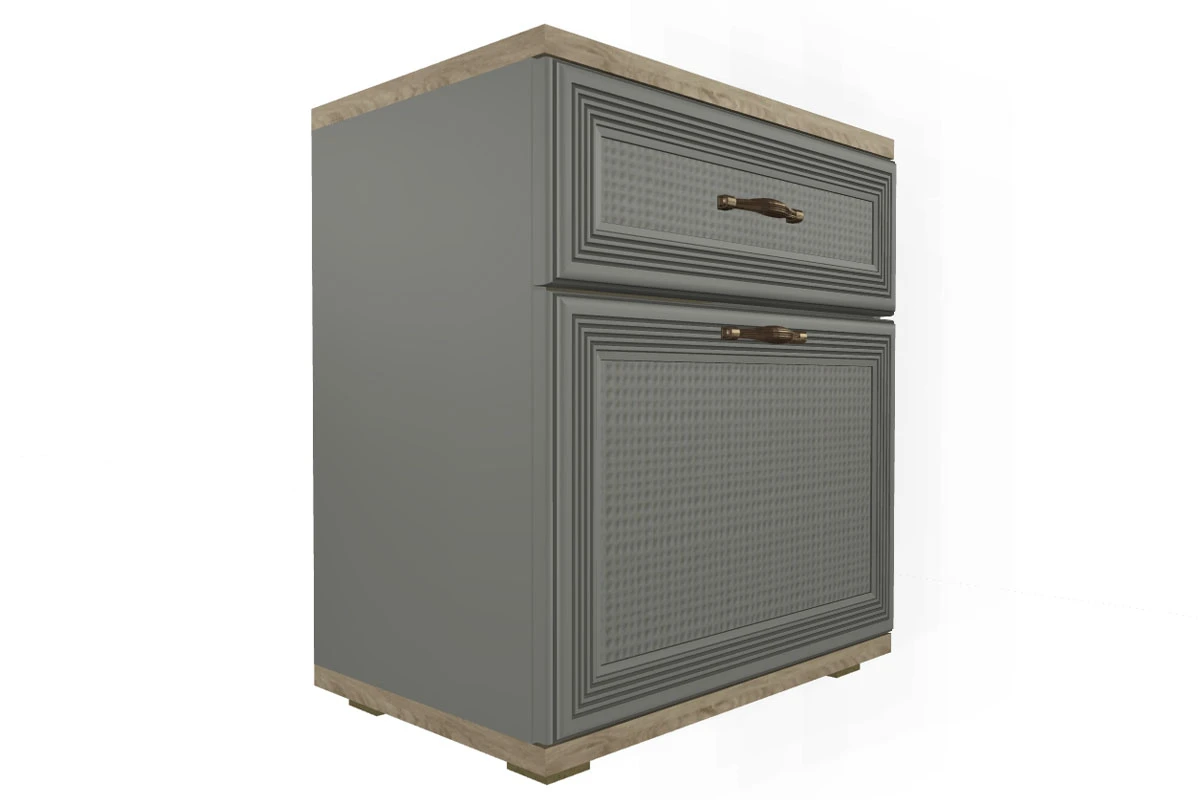 Готовый комплект для спальни СК-1006-ГС-СО (Гикори Джексон Светлый/Серый Оникс) - купить в Озерце