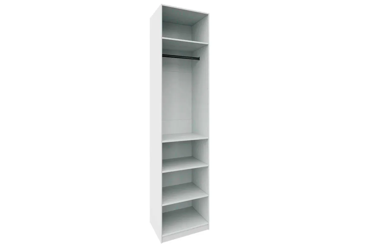 Гардеробная система Квадро без фасадов (Белый) — Мебель-центр Озерцо