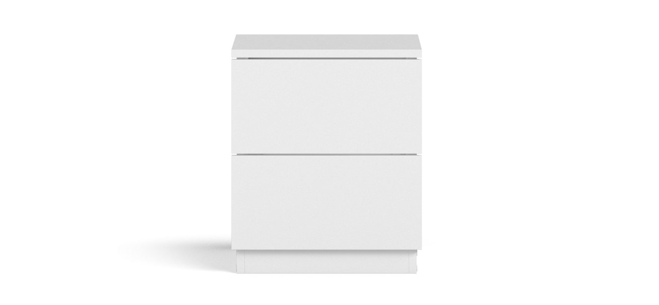 Тумба СИМПЛ NEW Белый снег — Мебель-центр Озерцо