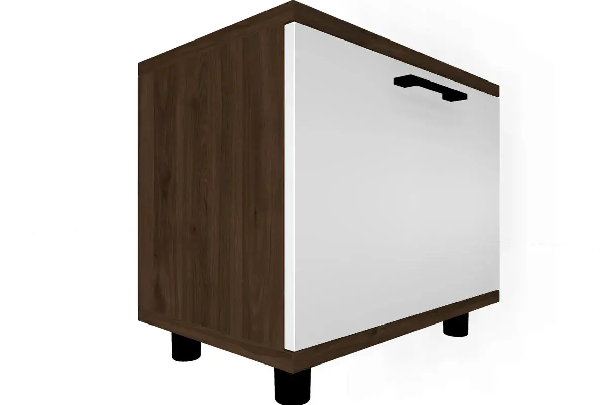 Спальня Грейс комплект 5 (Гикори Джексон Темный/Белый Бриллиант Глянцевый) - купить в Озерце