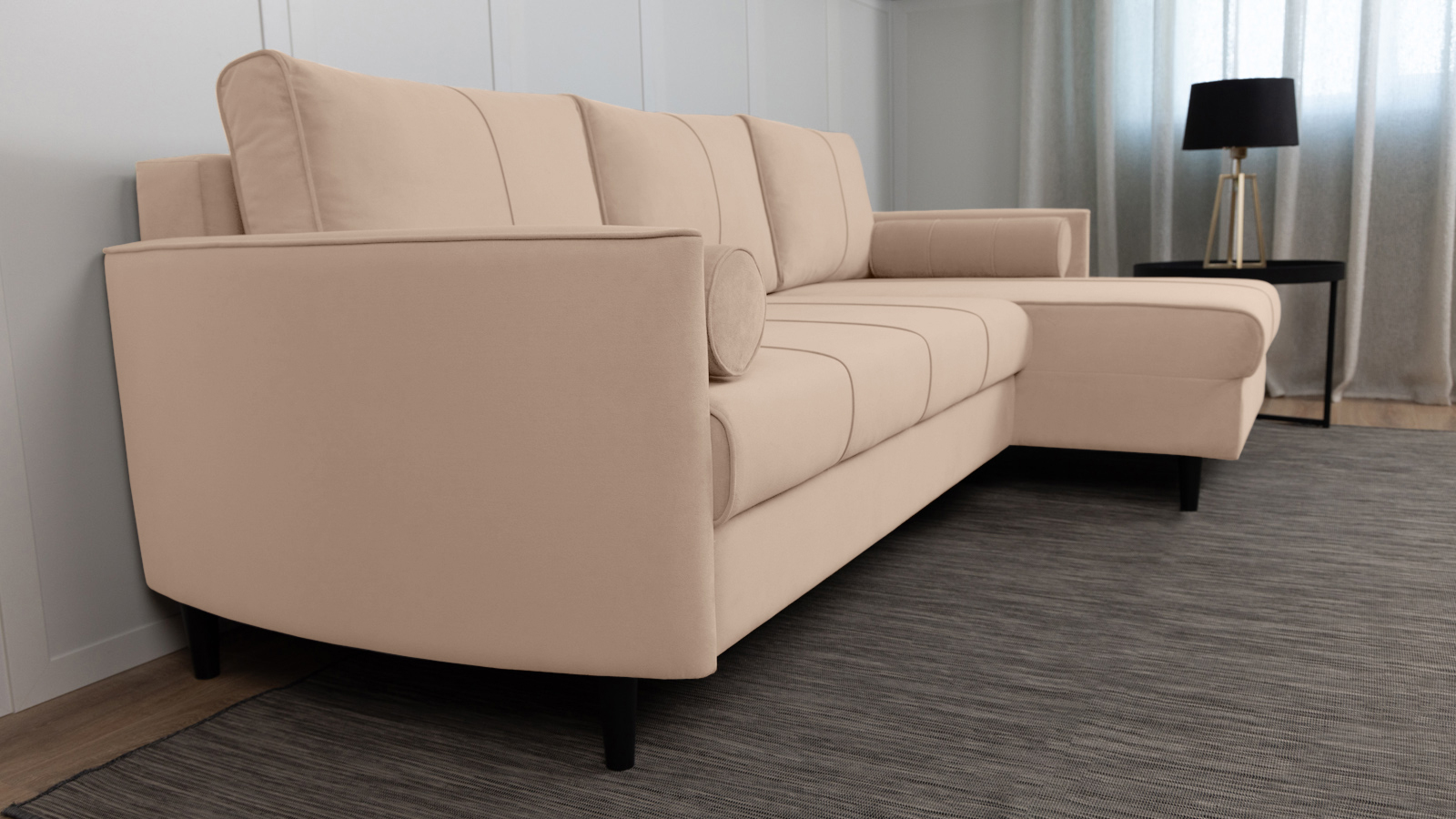 Диван Kvina New угловой, Тк. Dumont 02 142x228 — купить в Озерце