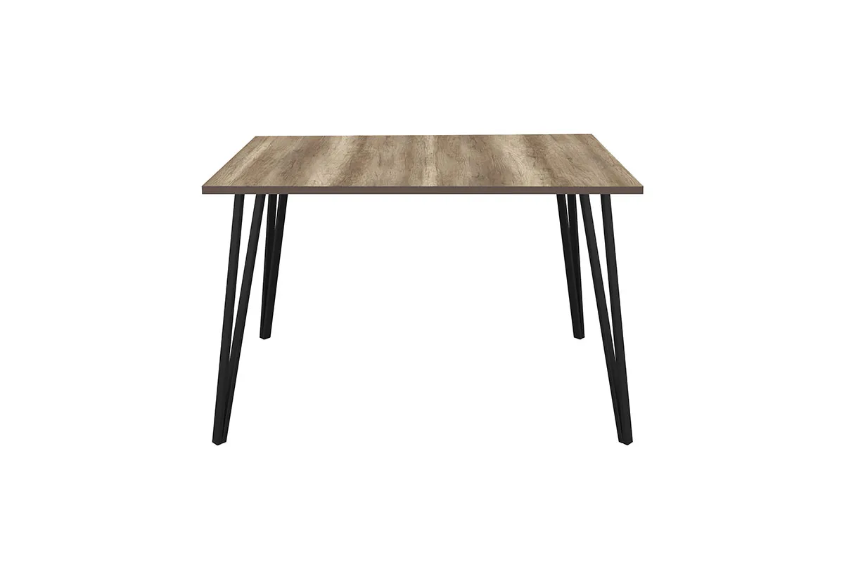 Стол нераздвижной Сиена (Дуб Каньон/Черный муар) - купить в Озерце