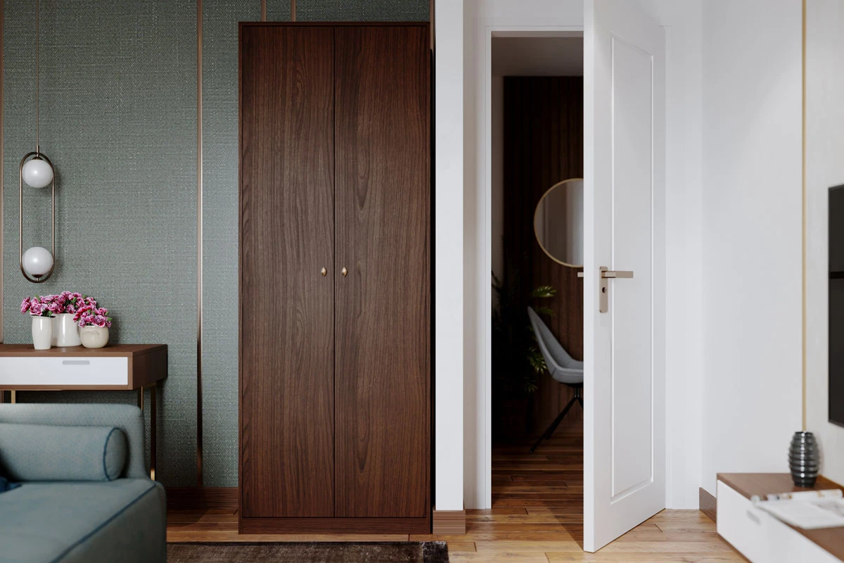 Шкаф для одежды (Орех шоколадный) в мебель-центре Озерцо