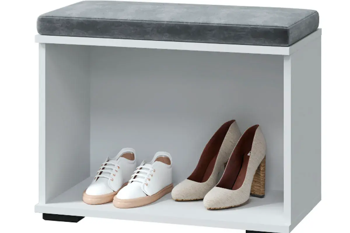 Тумба с мягким элементом Шарлиз (Белый/Бренди лайт 26) — Мебель-центр Озерцо