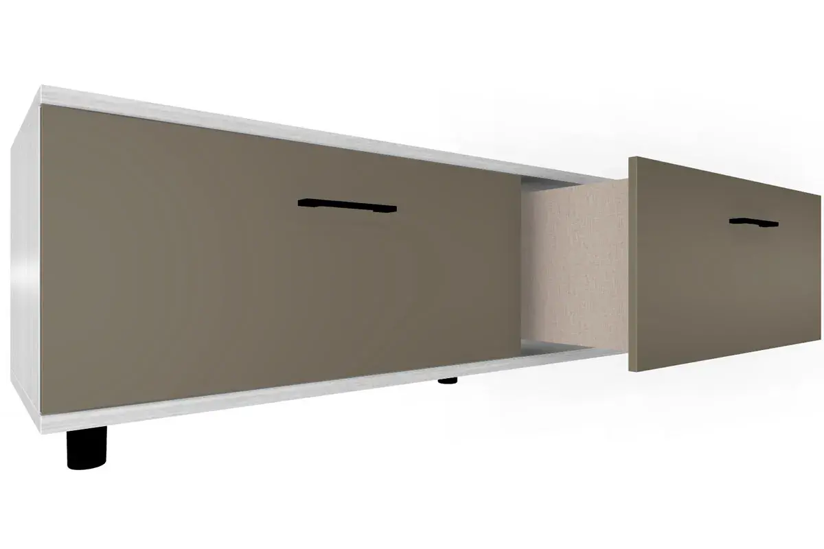 Тумба ТБ-5039-СЯ-ЛМ (Снежный Ясень/Латте Матовый) — Мебель-центр Озерцо