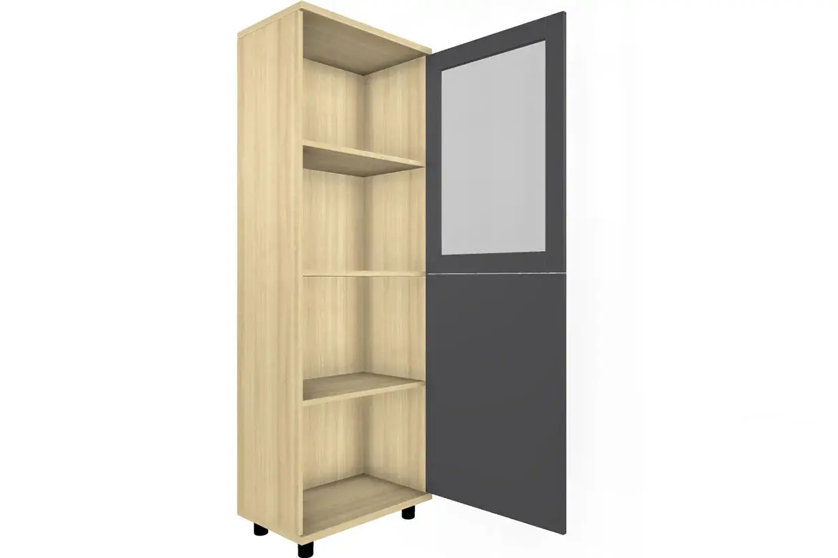 Шкаф многоцелевой ШК-5085-АС-АМ (Ясень Асахи/Антрацит Матовый) в мебель-центре Озерцо