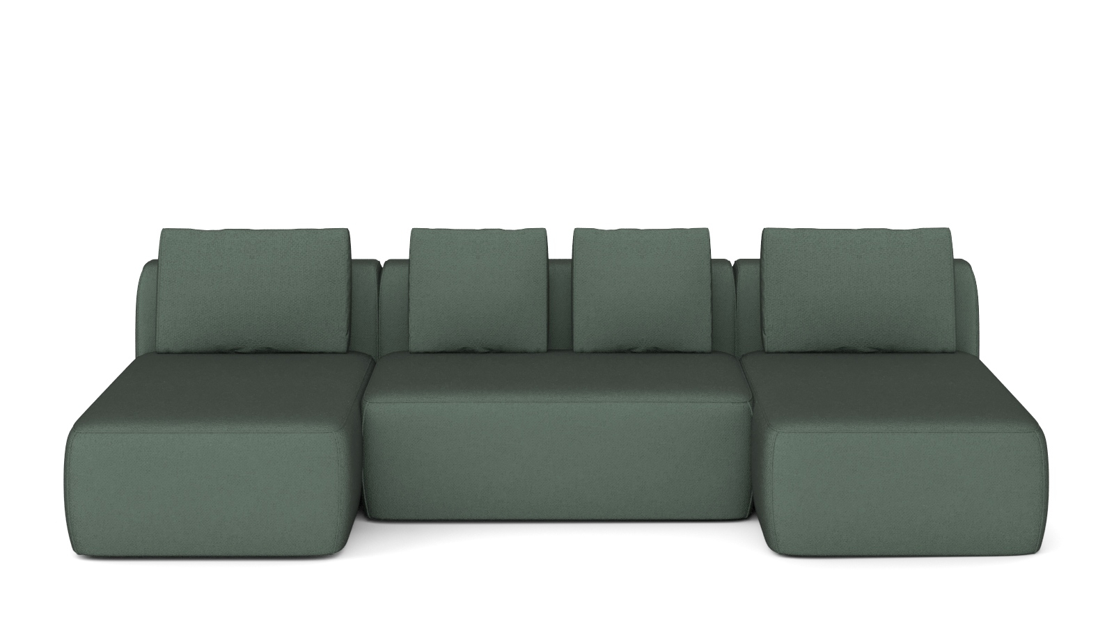 Диван модульный 3-секционный Molto 125+125+125 ткань Forte 07 147x300 — купить в Озерце