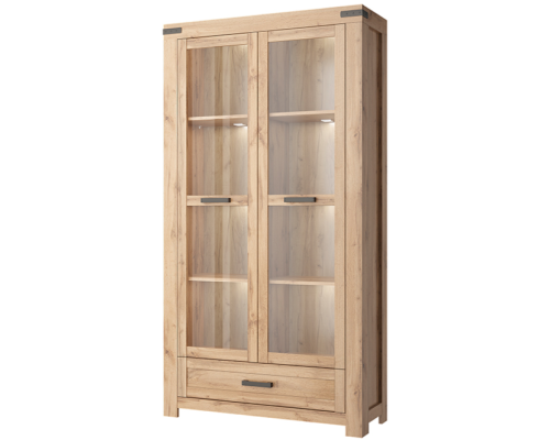 Мортиз Шкаф с витриной 2V1S в мебель-центре Озерцо