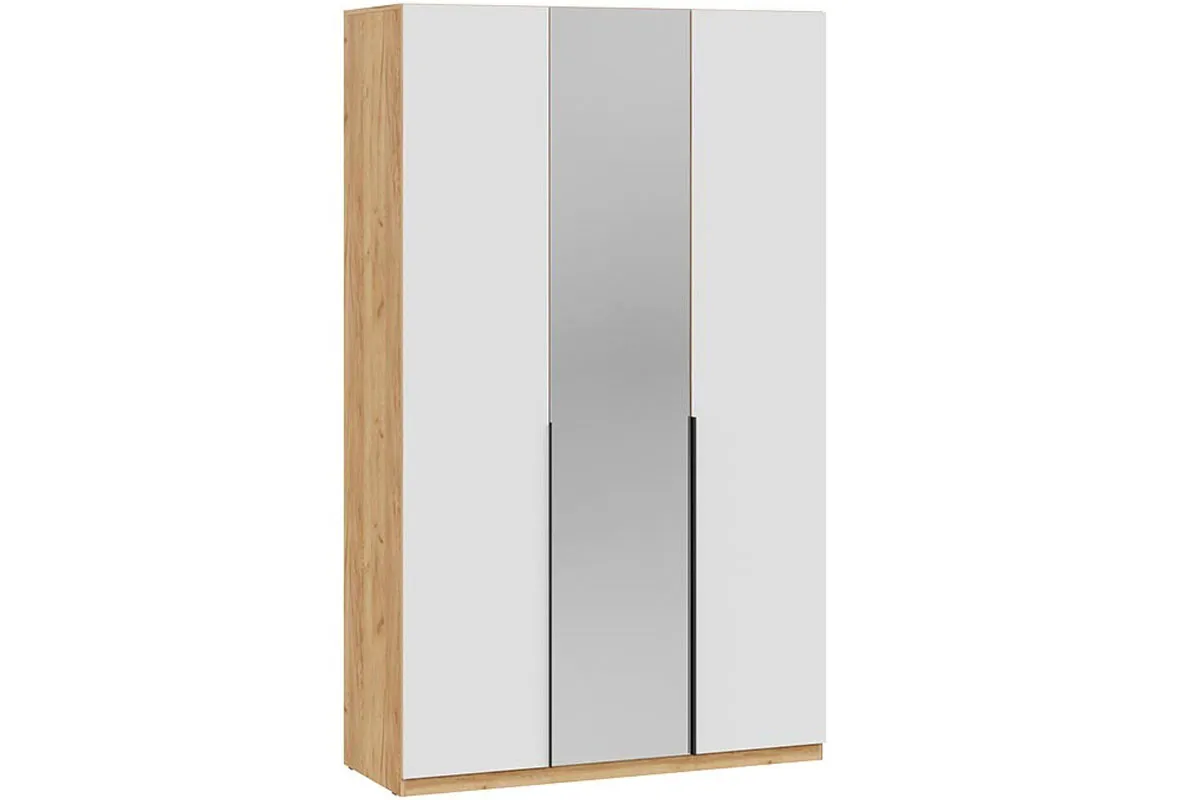 Спальный гарнитур Джоли №1 (Дуб Крафт золотой/Белый матовый/Велюр Confetti Smoke) - купить в Озерце