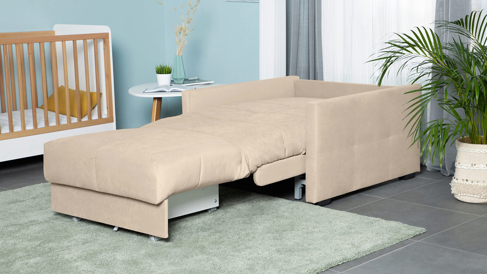 Кресло-кровать Carina Nova Sky velvet 21 80x205 — купить в Озерце