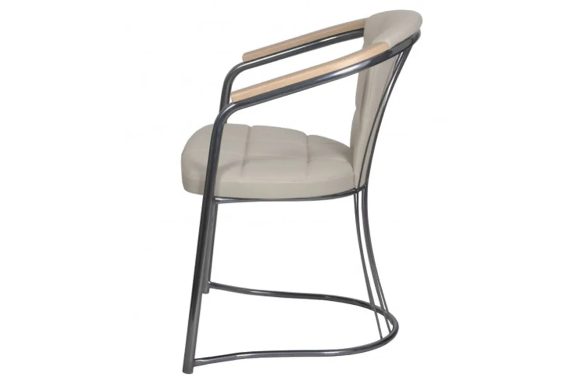 Стул Соната-Комфорт подлокотники бук, каркас Бриллиант, экотекс (3014) СРП-018К - купить в Озерце