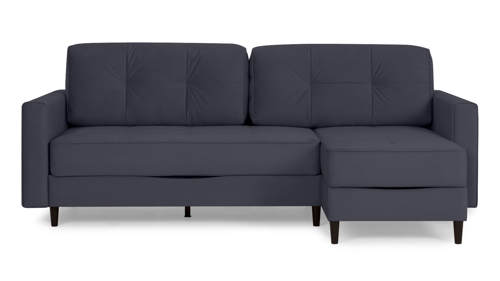 Диван Amani Pro угловой с широкими подлокотниками, ножки: пластик, Тк. Sky Velvet 40 156x237 — купить в Озерце