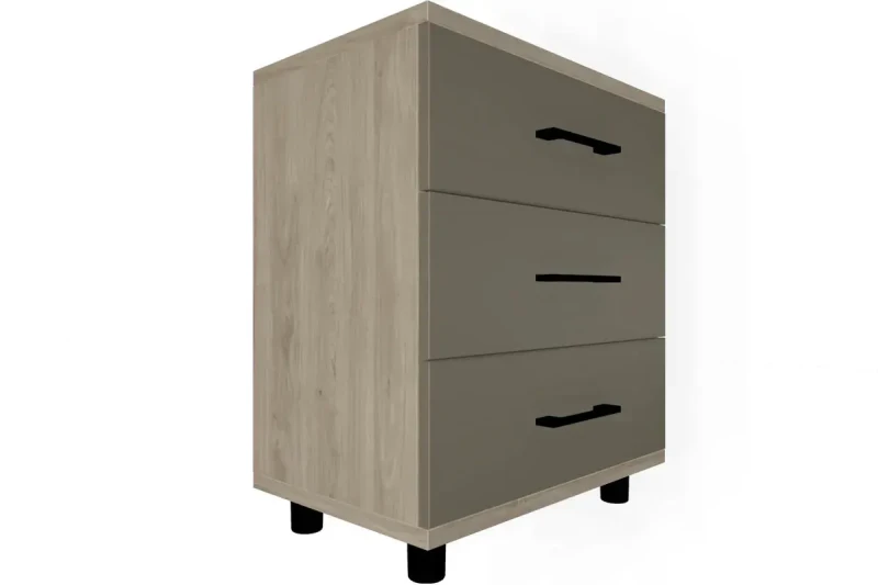 Тумба ТБ-5024-ГС-ЛМ (Гикори Джексон Светлый/Латте Матовый) — Мебель-центр Озерцо