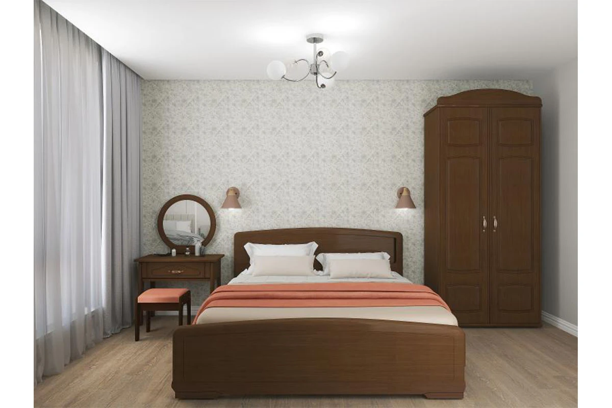 Кровать Кристина 160х200 (Орех) - купить в Озерце