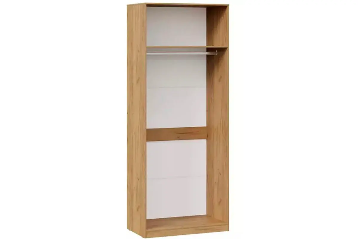 Шкаф для одежды Хилтон (Дуб Крафт золотой/Графит матовый) в мебель-центре Озерцо