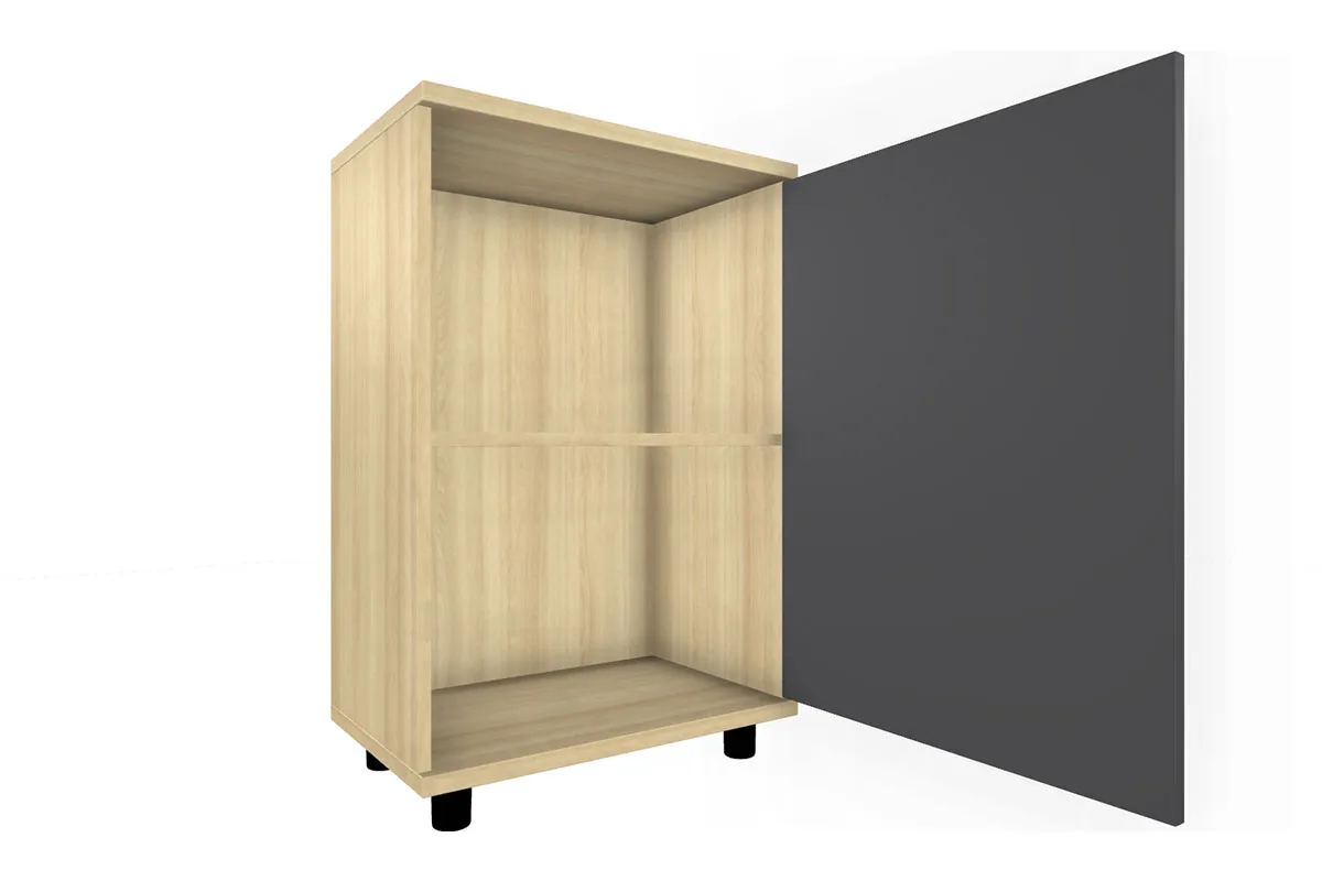 Тумба ТБ-5018-АС-АМ (Ясень Асахи/Антрацит Матовый) — Мебель-центр Озерцо