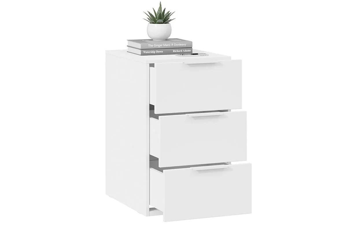 Тумба универсальная Порто ТД-393.15.01-11 (Белый жемчуг/Белый софт) — Мебель-центр Озерцо