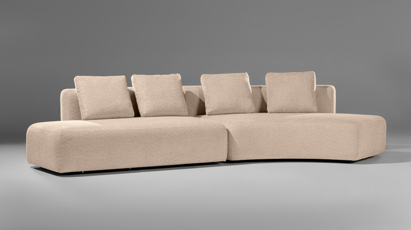 Диван модульный 2-секционный Molto 205+170 Тк. Soul 112 163x347 — купить в Озерце