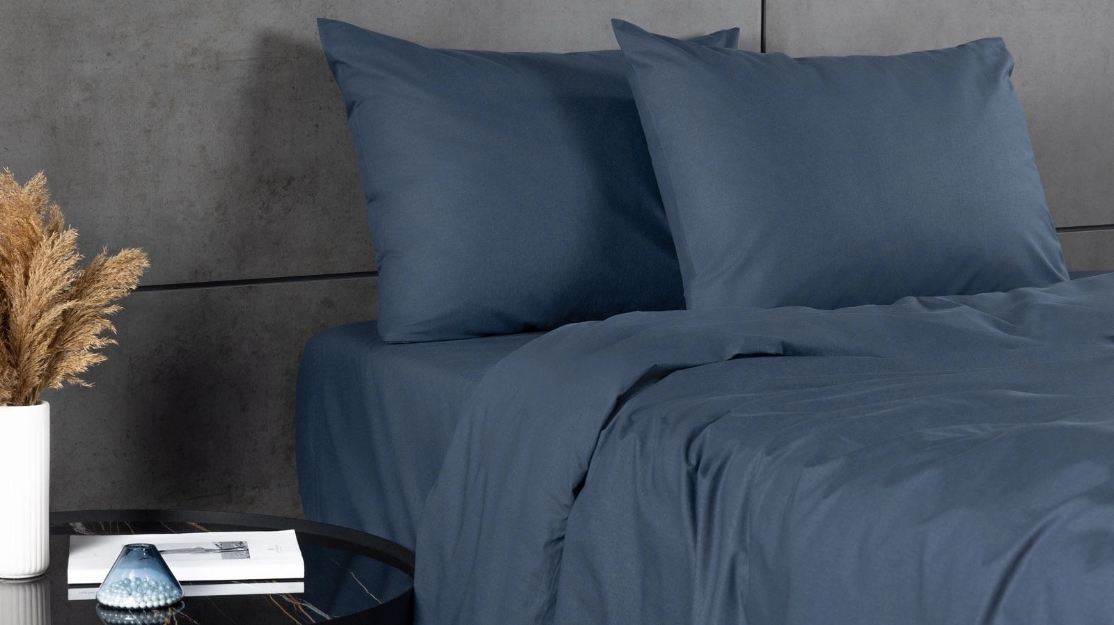 Простынь Comfort Cotton, цвет: Синий 220x240 в мебель-центре Озерцо