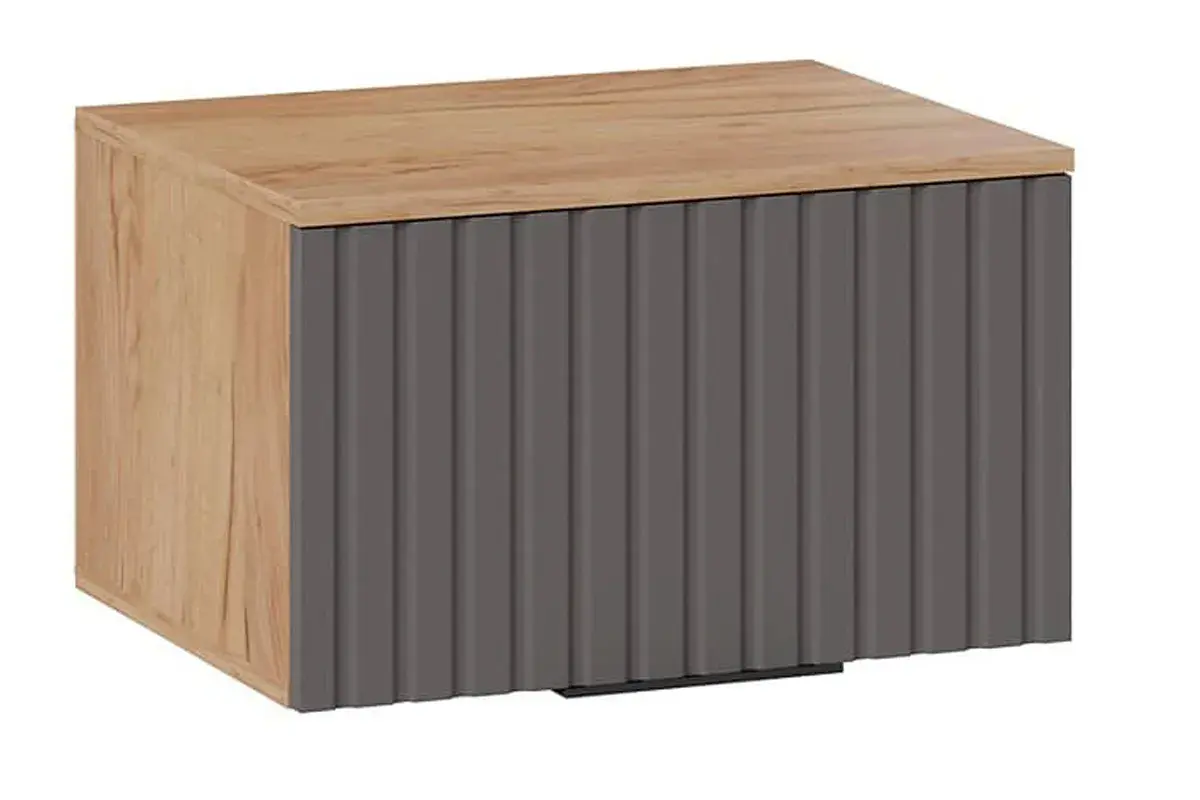 Прихожая Хилтон № 1 (Дуб Крафт золотой/Графит матовый) — Мебель-центр Озерцо