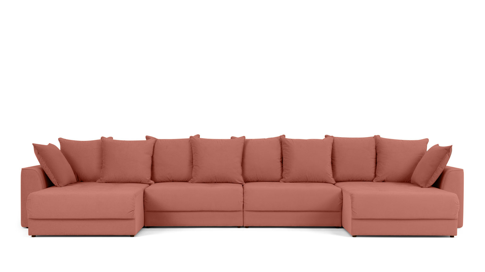 Диван Monako New П-образный с коробом для белья, Тк. Casanova Marsala 157x455 — купить в Озерце