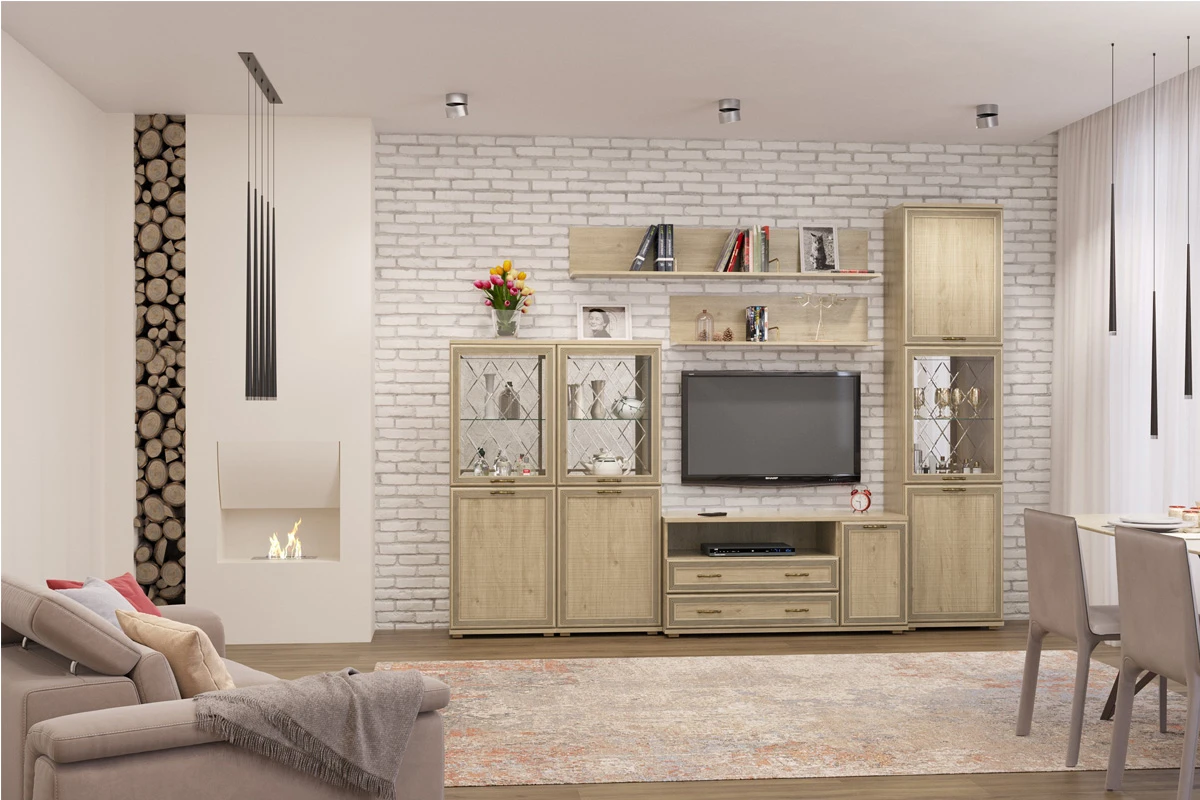 Шкаф ШК-1050 (Гикори Джексон Светлый) в мебель-центре Озерцо