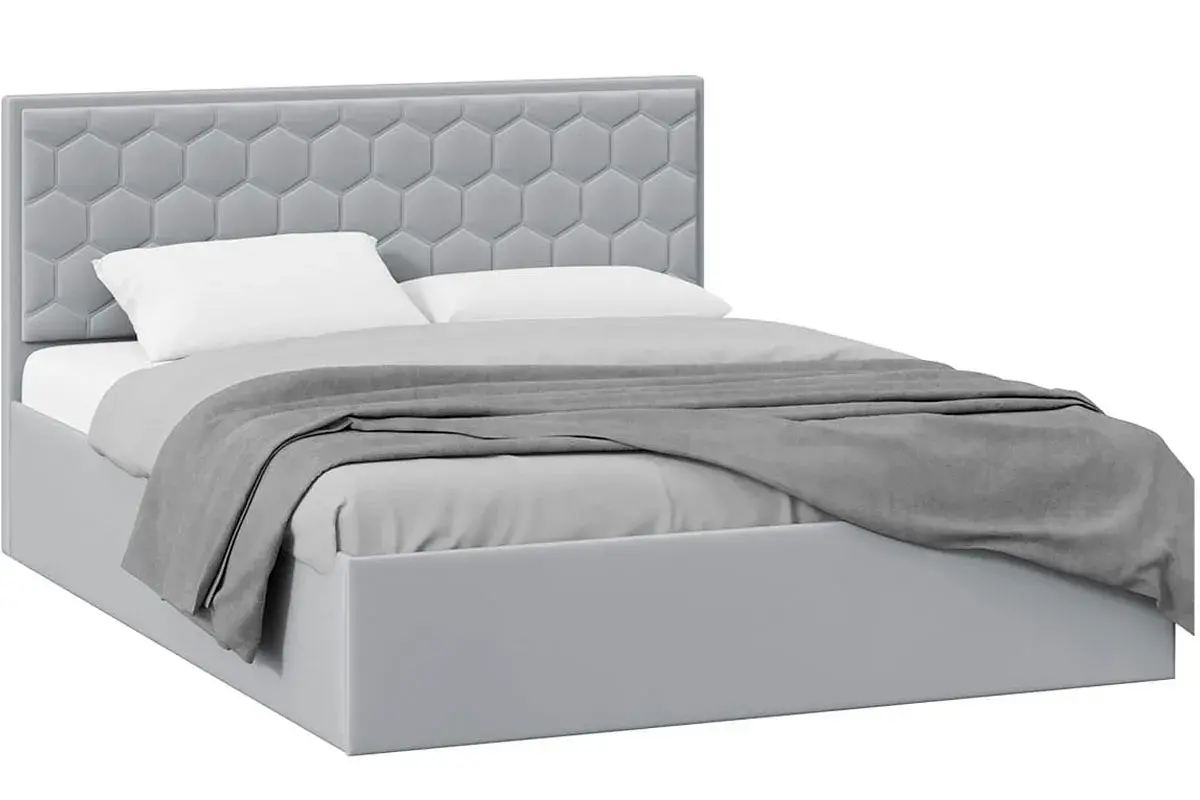 Кровать универсальная Порто без ПМ 160х200 (Велюр/Confetti Silver) - купить в Озерце