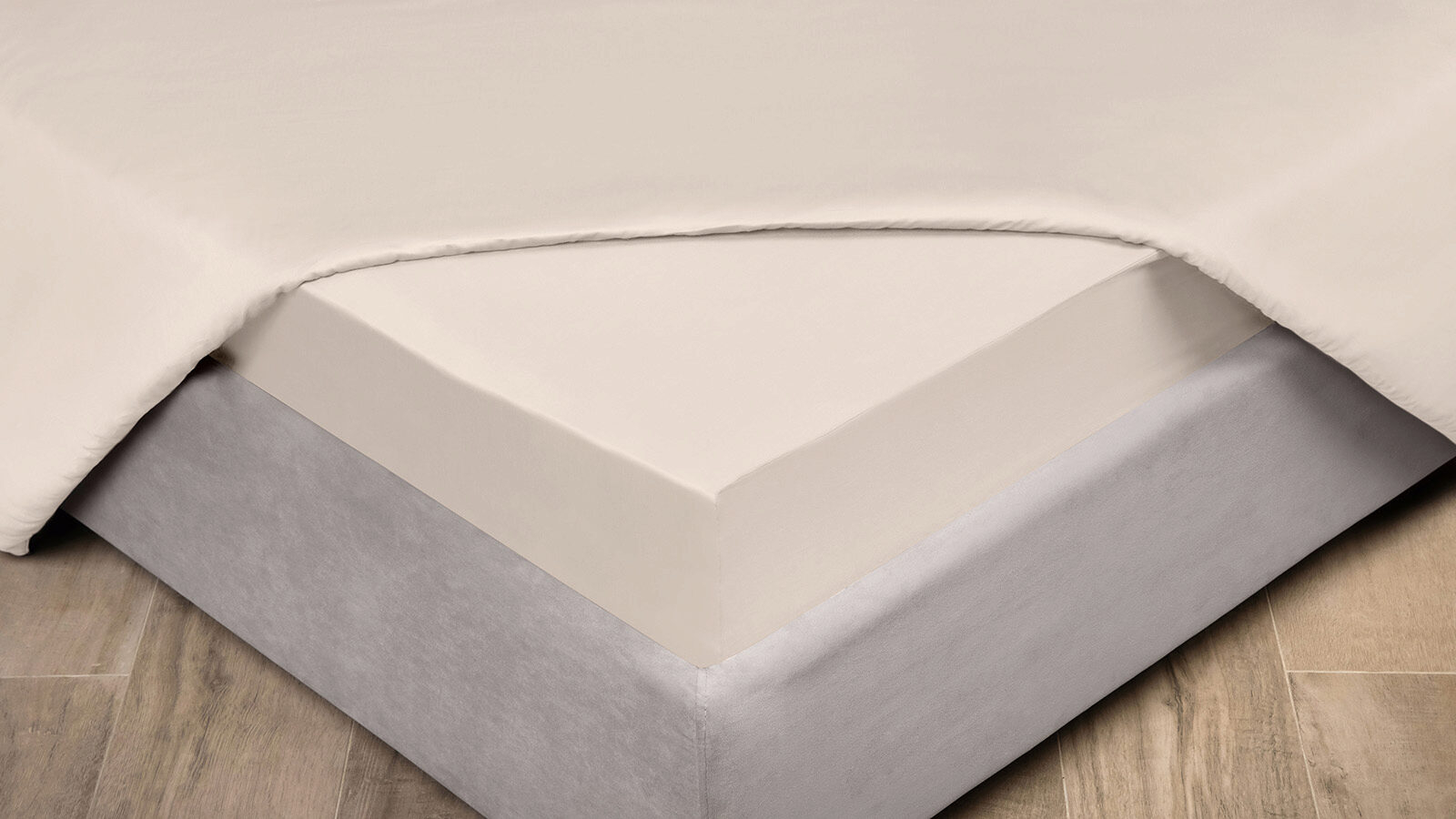 Простынь на резинке Maco Sateen Ваниль 160x200 в мебель-центре Озерцо