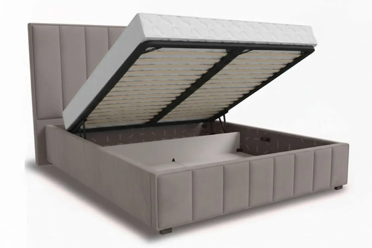 Кровать Кордова-1 с ПМ 160х200 (Lovers-27 стоун) 2 кат. - купить в Озерце