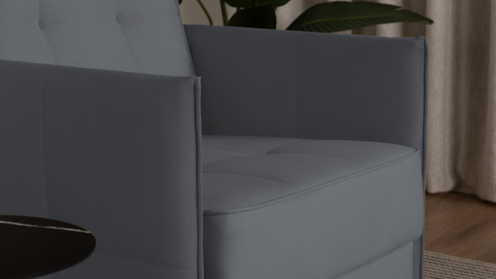 Кресло Amani Pro, Тк. Sky Velvet 16 (подлокотник: 5 см) 73.5x89 — купить в Озерце