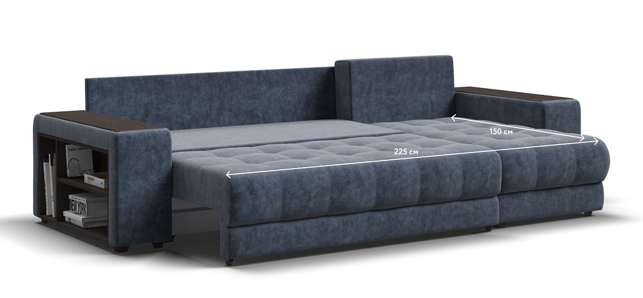 Угловой диван BOSS 3.0 XL Велюр Royal топаз NEW — купить в Озерце