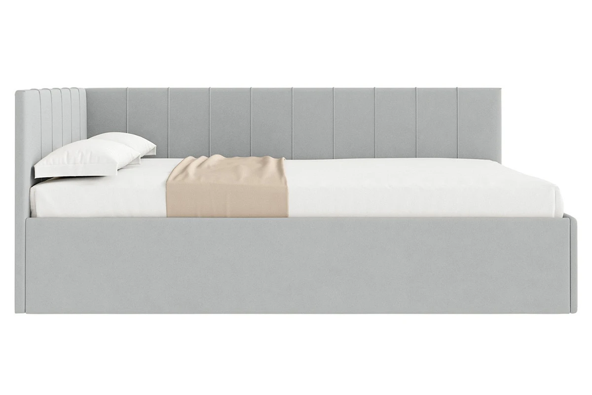 Кровать Мика с ПМ 120х200 универсальная Newtone Light Grey - купить в Озерце