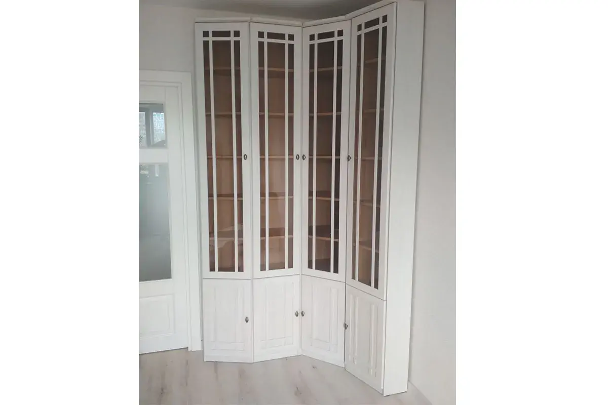 Шкаф для книг со скосом вправо Sherlock 35 (Ясень Анкор светлый) в мебель-центре Озерцо