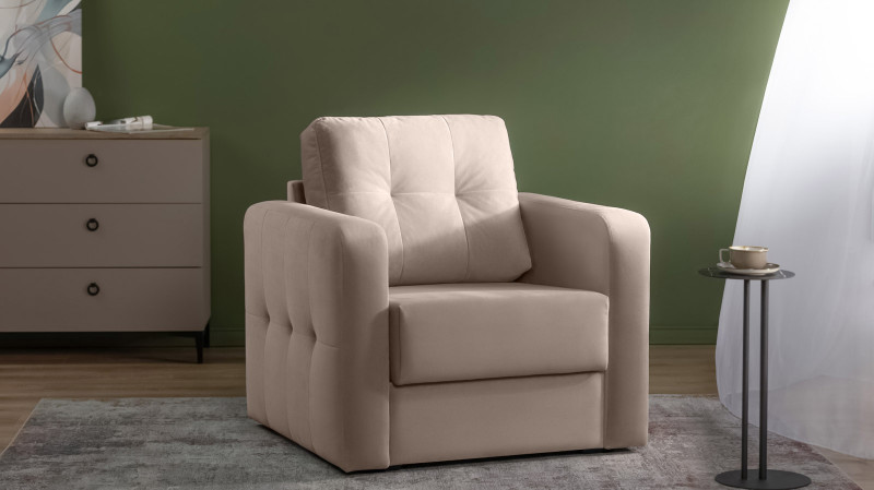 Кресло Loko Pro с широкими подлокотниками, Тк. Sky Velvet 17 85x95 — купить в Озерце