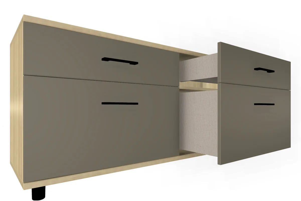 Тумба ТБ-5030-АС-ЛМ (Ясень Асахи/Латте Матовый) — Мебель-центр Озерцо