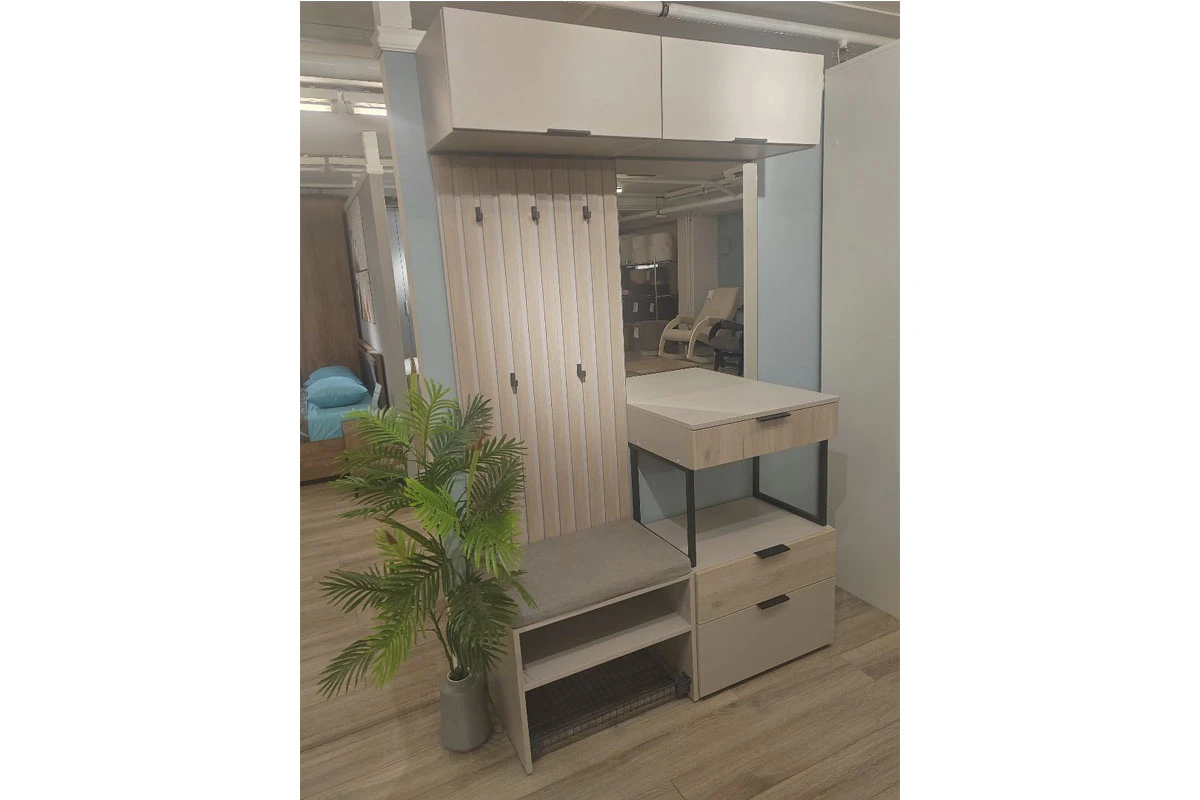 Тумба Мария МТ 60.2F (Дымчато-серый/Дуб Мария) — Мебель-центр Озерцо