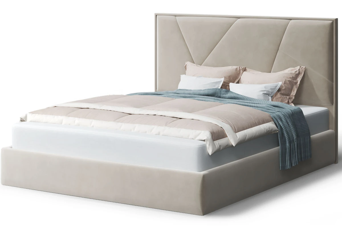 Кровать без опоры Ингрид с ПМ 140х200 (Бренди лайт 03/Беж) - купить в Озерце
